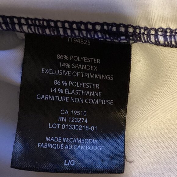 Paradox Women's Blue Camouflage Long Sleeve Top Quarter Zip Activewear Gym - Picture 8 of 8